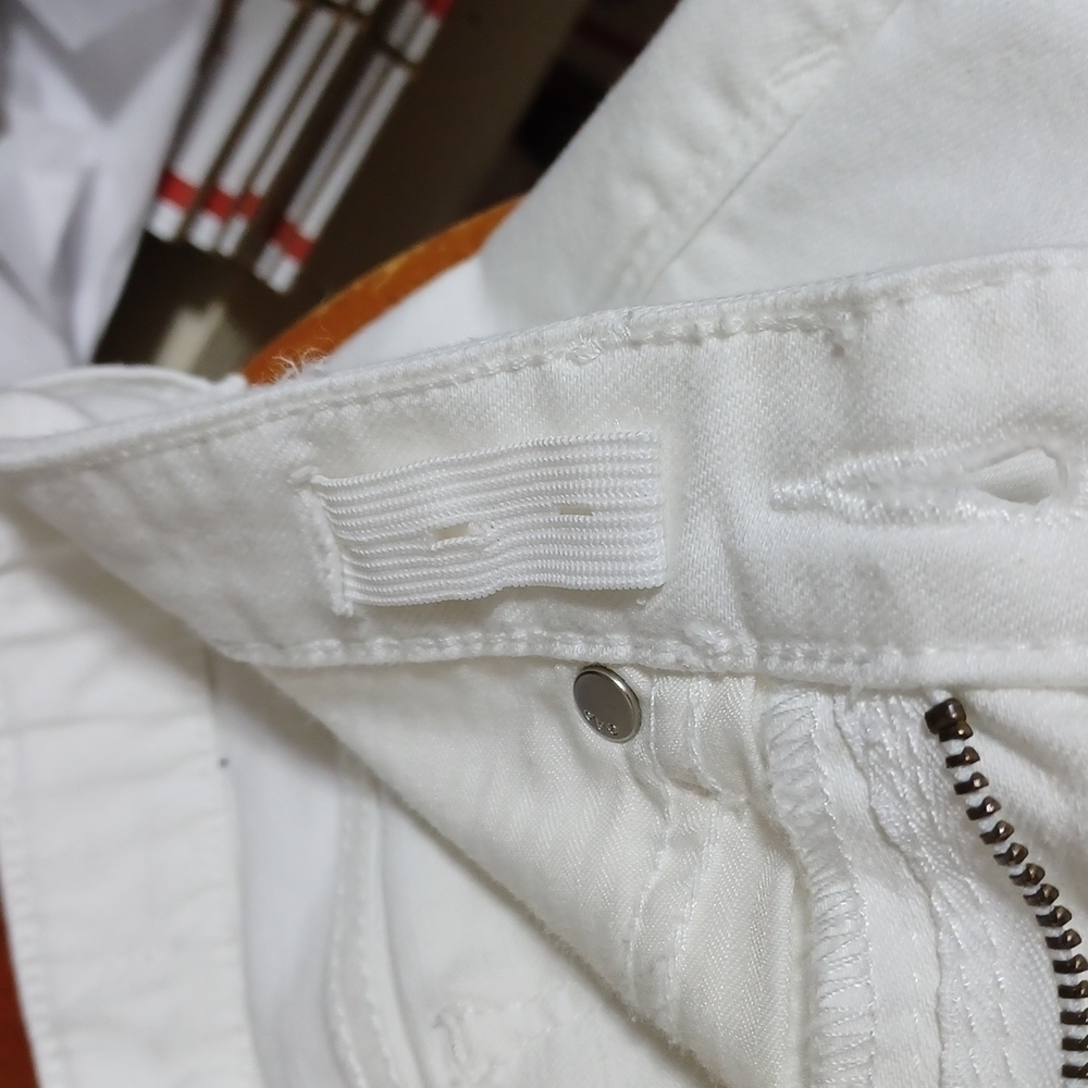 GAP WHITE DEMIN JEANS SIZE 10 R - Picture 7 of 8